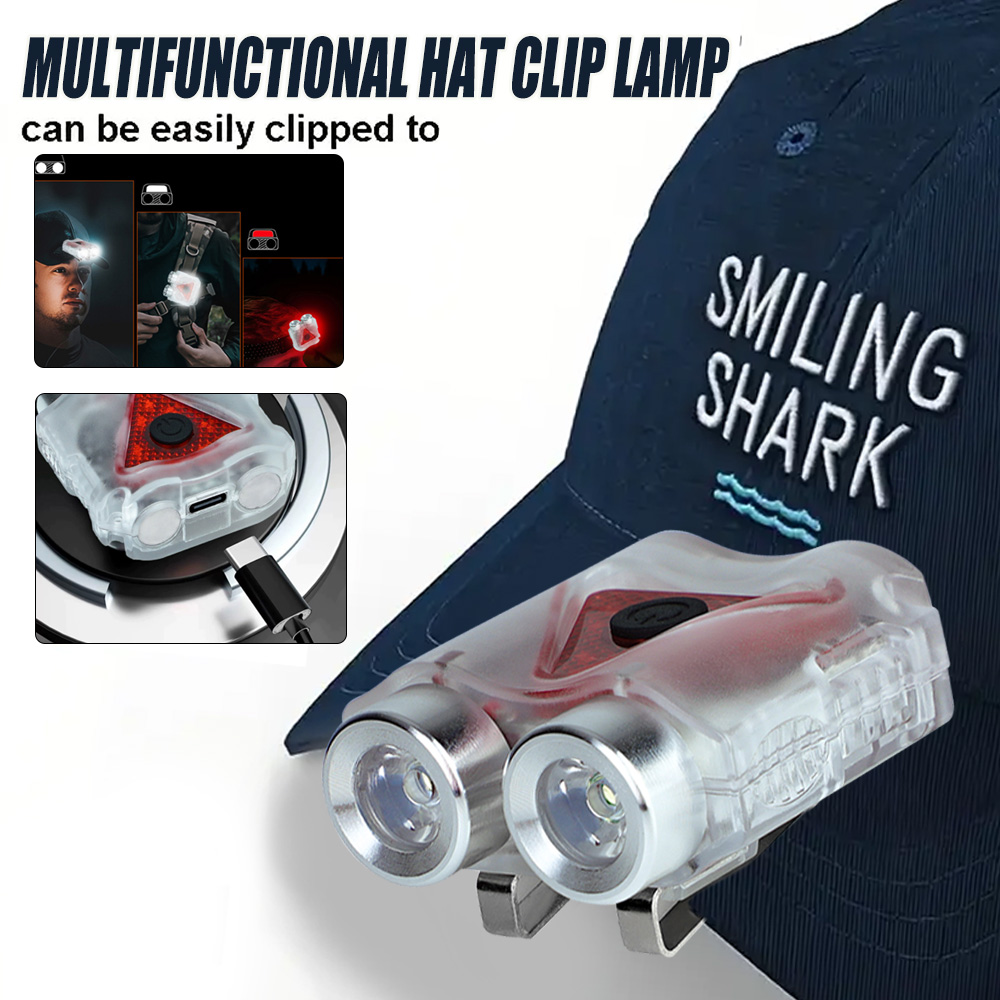 Outdoor Camping Hat - Lampada frontale a LED ricaricabile a
