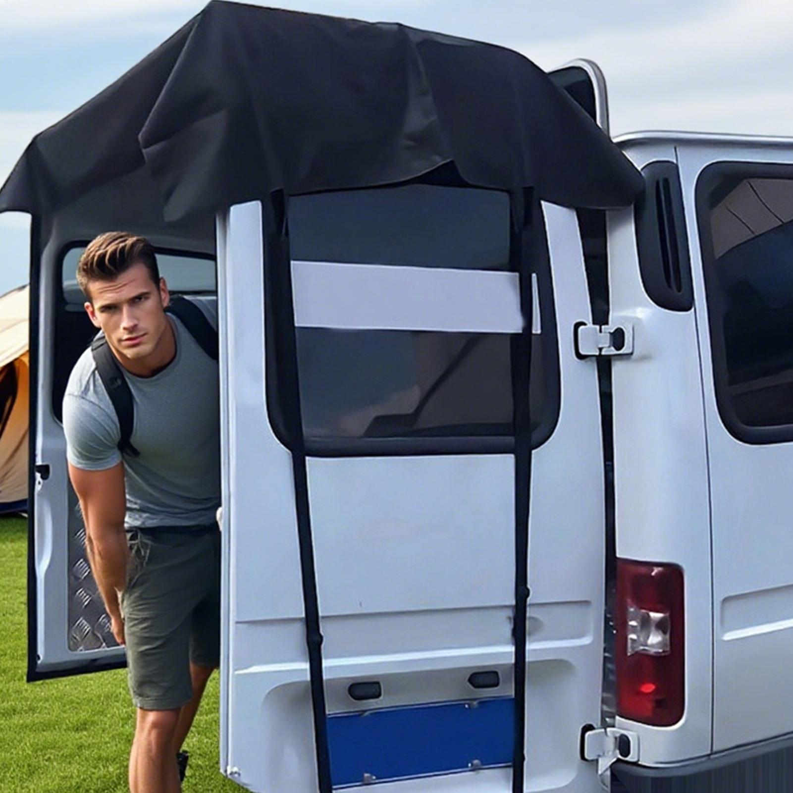 Outdoor Camping Awning - Tenda Parasole Antivento per Porta Posteriore
