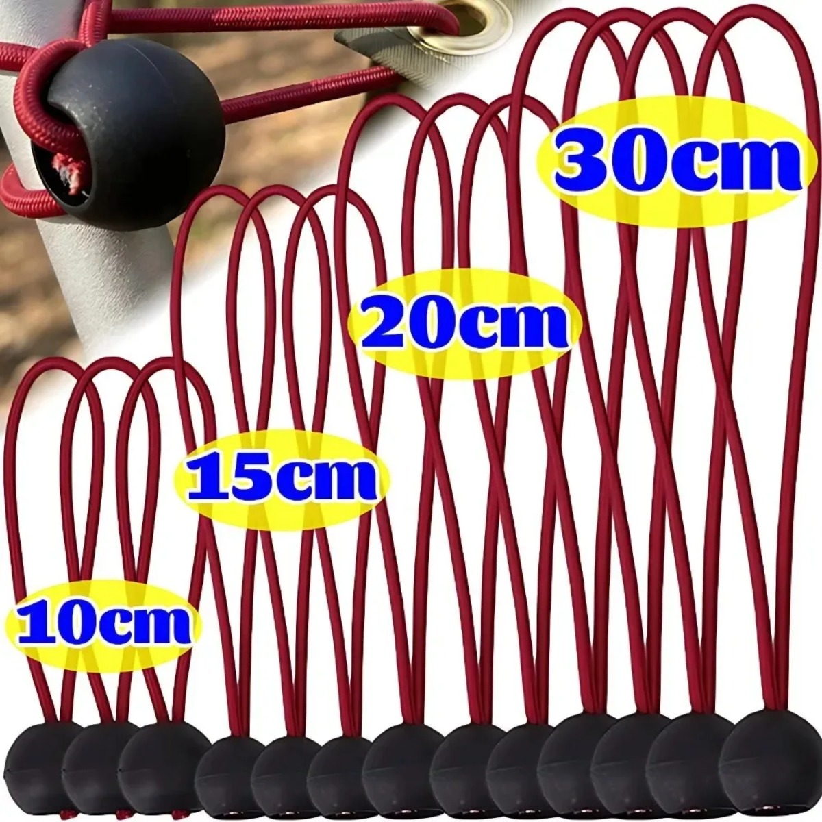 Outdoor Camping Sleeping Bag - Corda Elastica Multifunzionale con Fibbia per