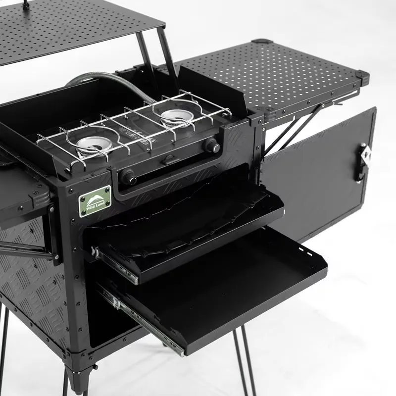 Outdoor Camping Kitchen Setup - Set da Cucina Deluxe per Campeggio