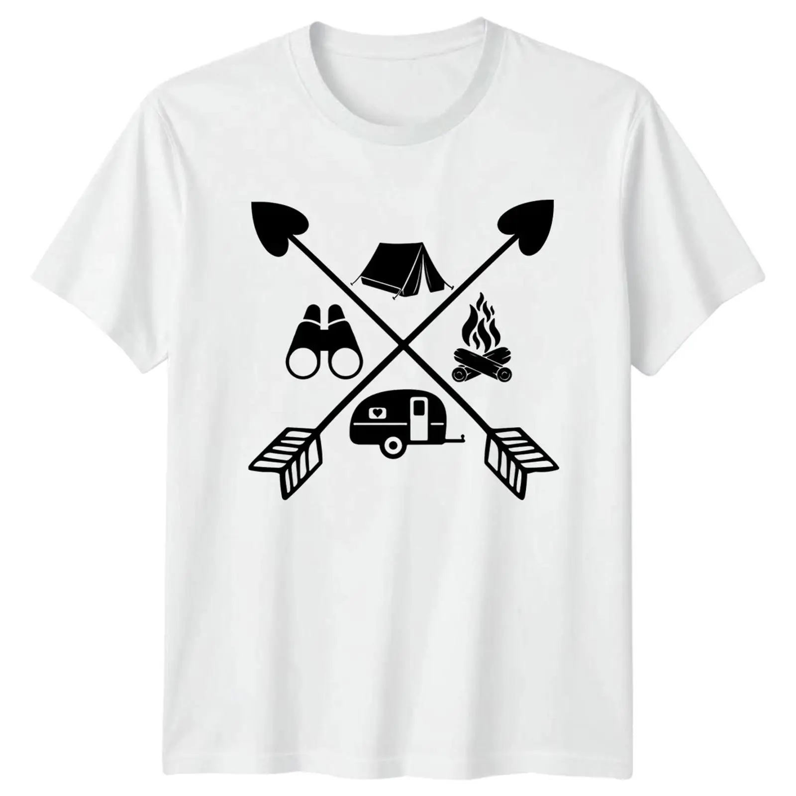 Outdoor Und Camping - T-Shirt Vintage per Campeggio e Vita