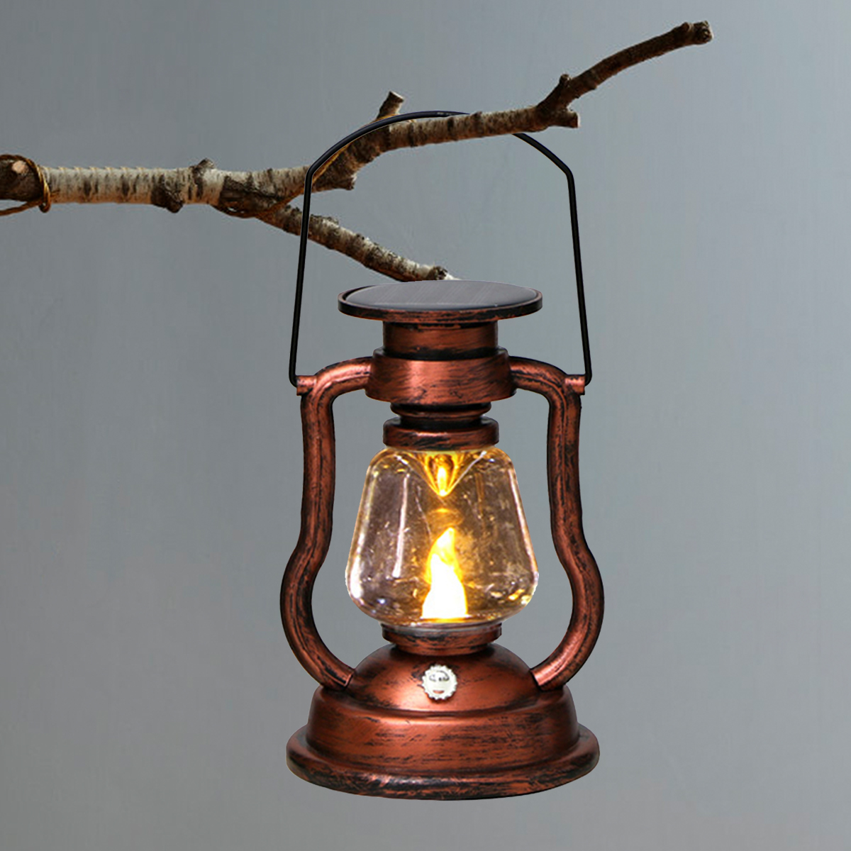Outdoor Camping Adventure Lamp - Luce d'atmosfera retrò a LED solare,