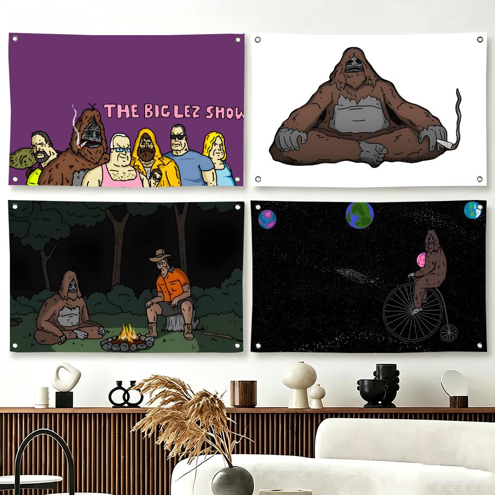 Outdoor Camping Show - Bandiere Cartoon T-The B-Big Lez Show
