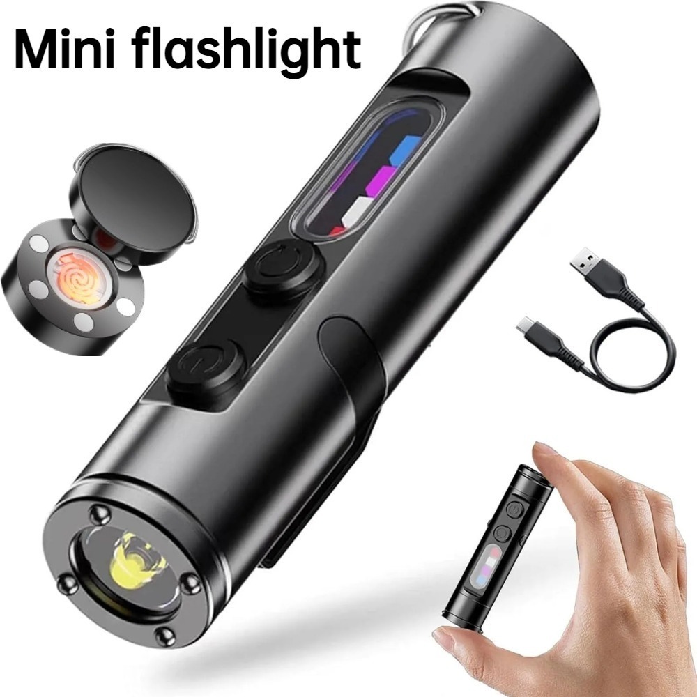 Outdoor Camping Adventure Lamp - Mini Torcia LED Ricaricabile USB-C per