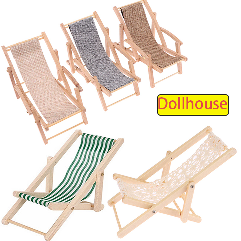 Folding Chair - 1Pc 1/12 Casa delle bambole Sedia