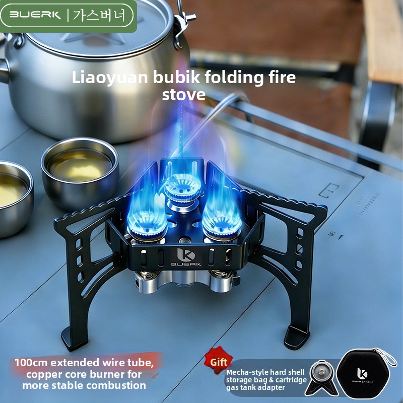 Outdoor Camping Solo - Fornello da Campeggio Pieghevole Portatile 6500W