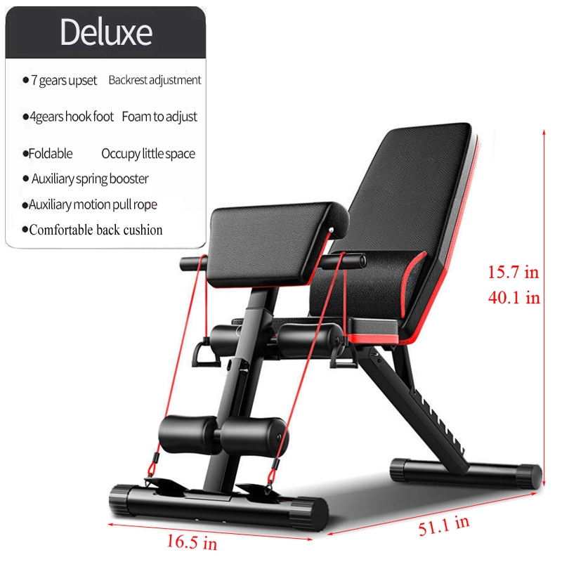 Folding Chair - Popolare Set Panca Pesi Regolabile Pieghevole