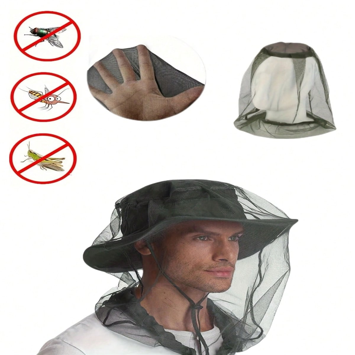 Outdoor Camping Hat - Cappello da Pesca Notturna 2 Pezzi