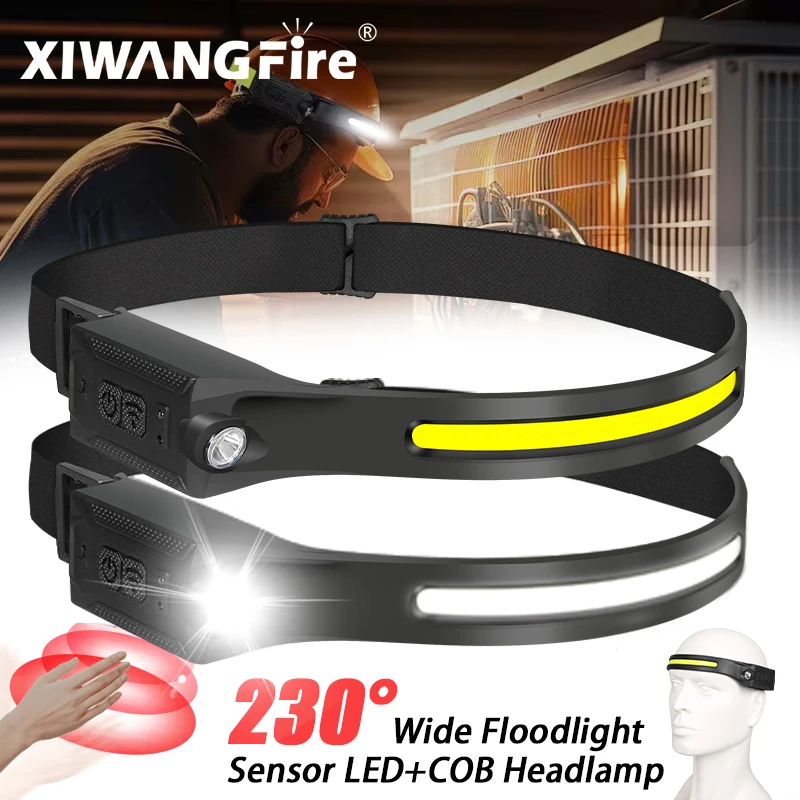 Outdoor Camping Adventure Lamp - Lampada Frontale LED Ricaricabile, 3 Modalità