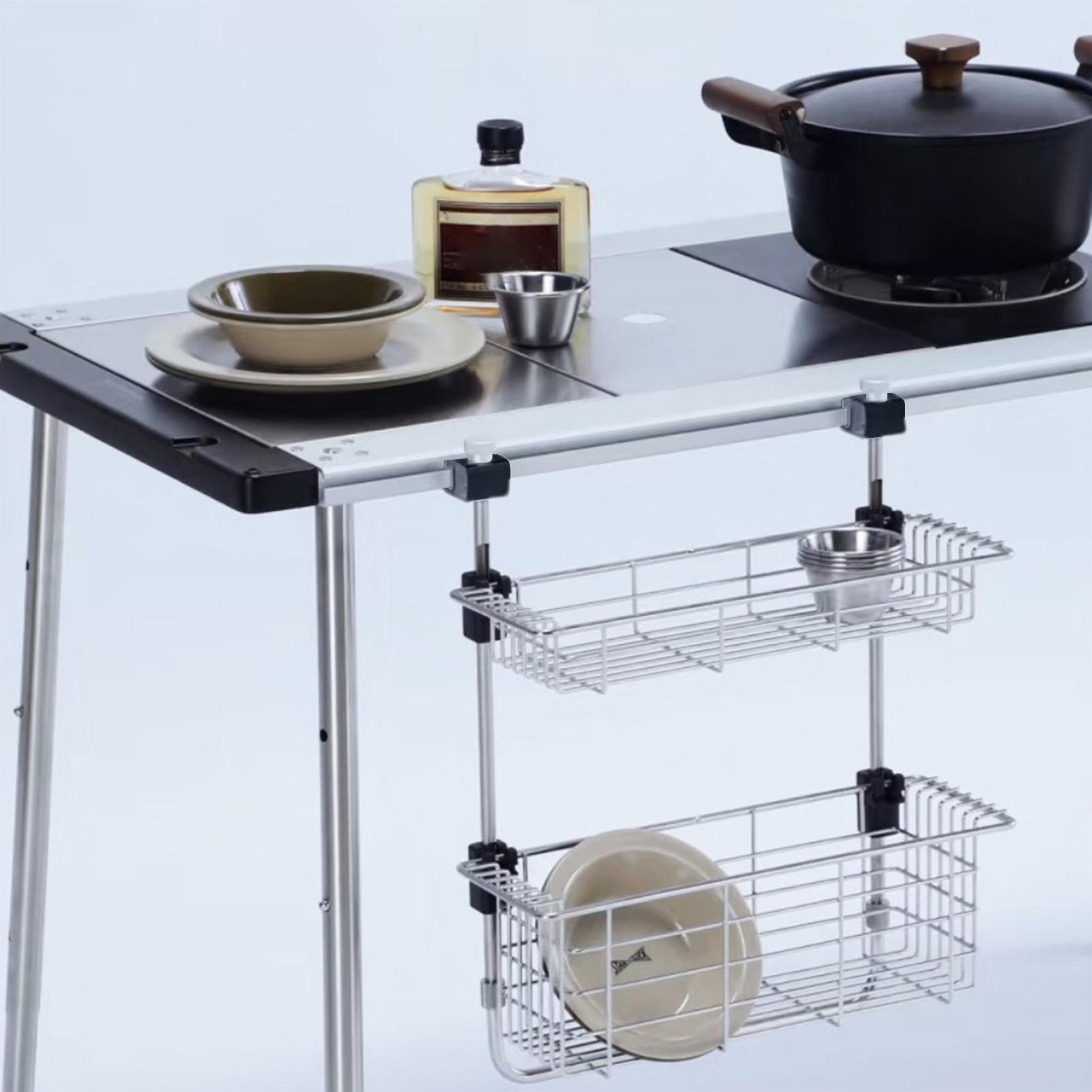 Outdoor Camping Kitchen Setup - Fibbia scorrevole per tavolo da campeggio