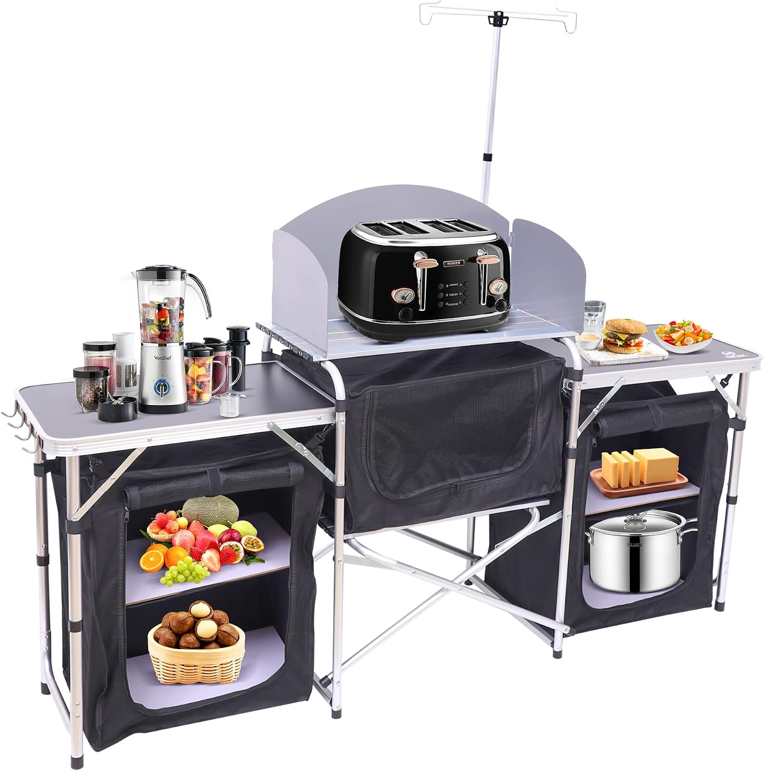 Tavolo da Cucina Pieghevole da - Outdoor Camping Kitchen Setup recensione e prezzo