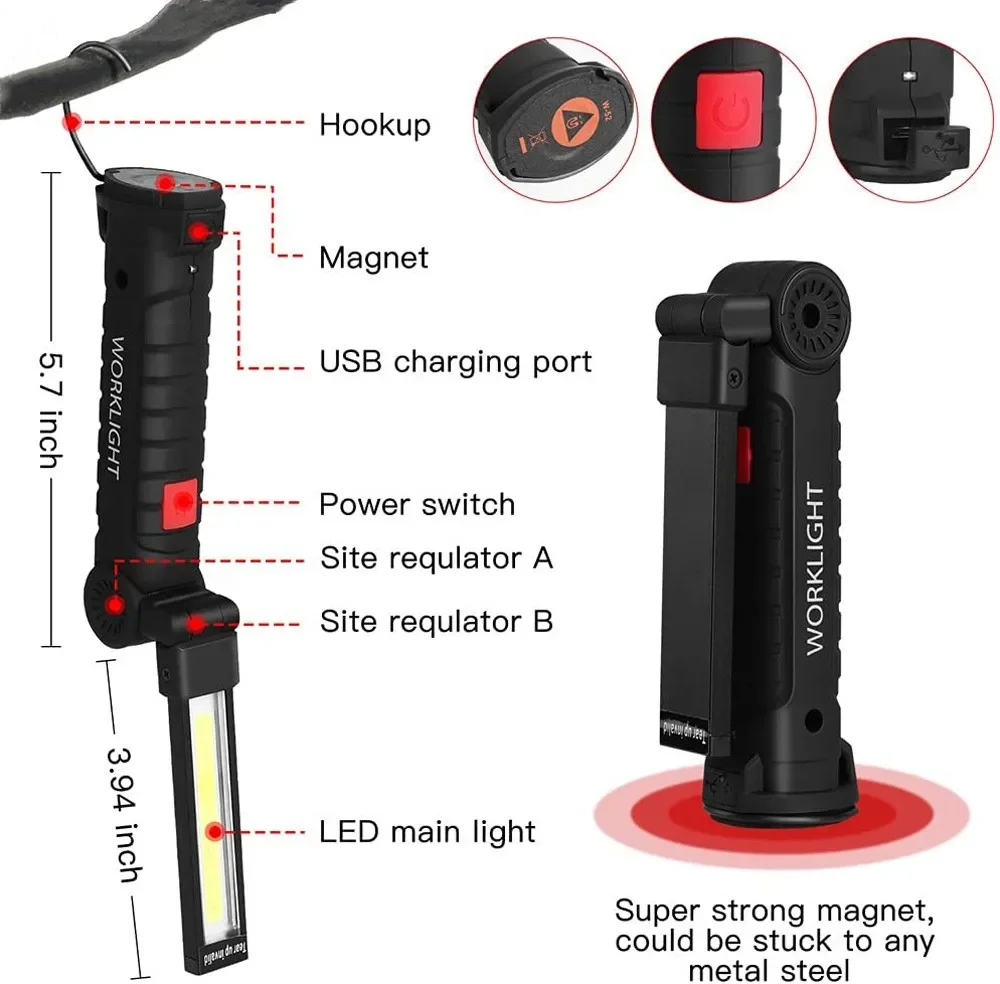 Torcia portatile a LED COB Lam - Outdoor Camping Adventure Lamp recensione e prezzo