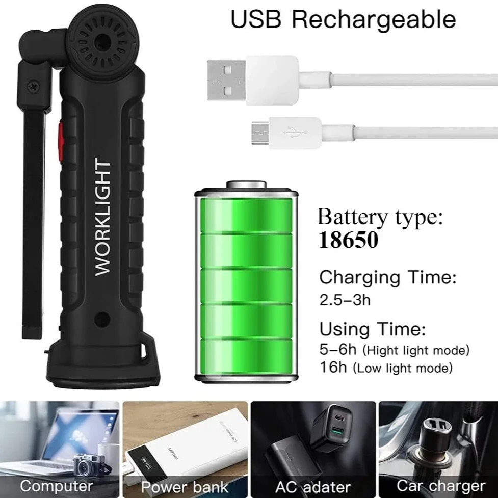 Torcia portatile a LED COB Lam - Outdoor Camping Adventure Lamp recensione e prezzo