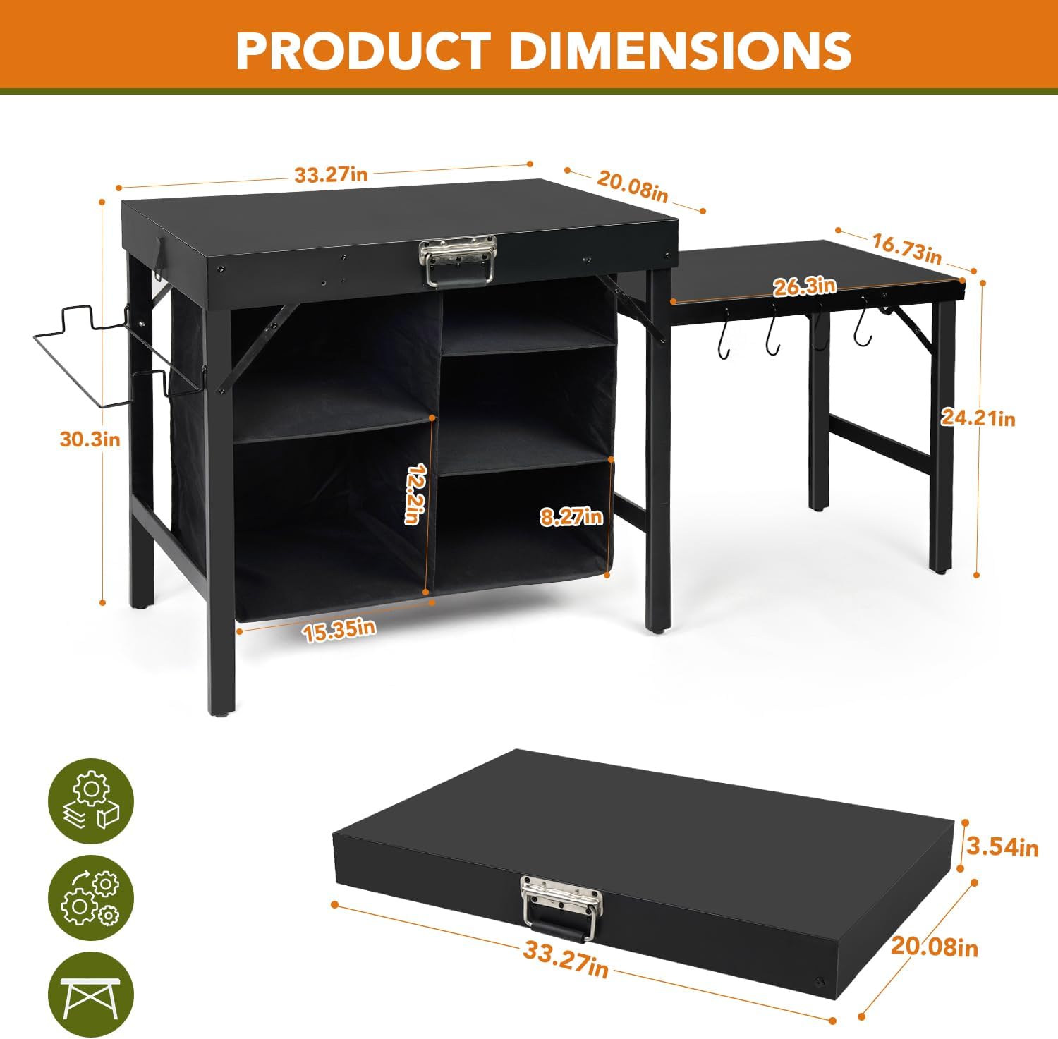 Supporto Pieghevole Portatile  - Outdoor Camping Kitchen Setup recensione e prezzo