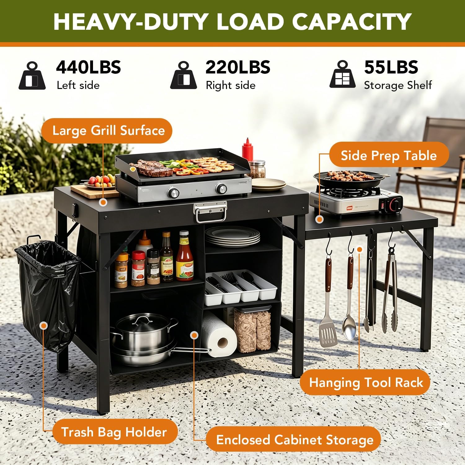 Supporto Pieghevole Portatile  - Outdoor Camping Kitchen Setup recensione e prezzo