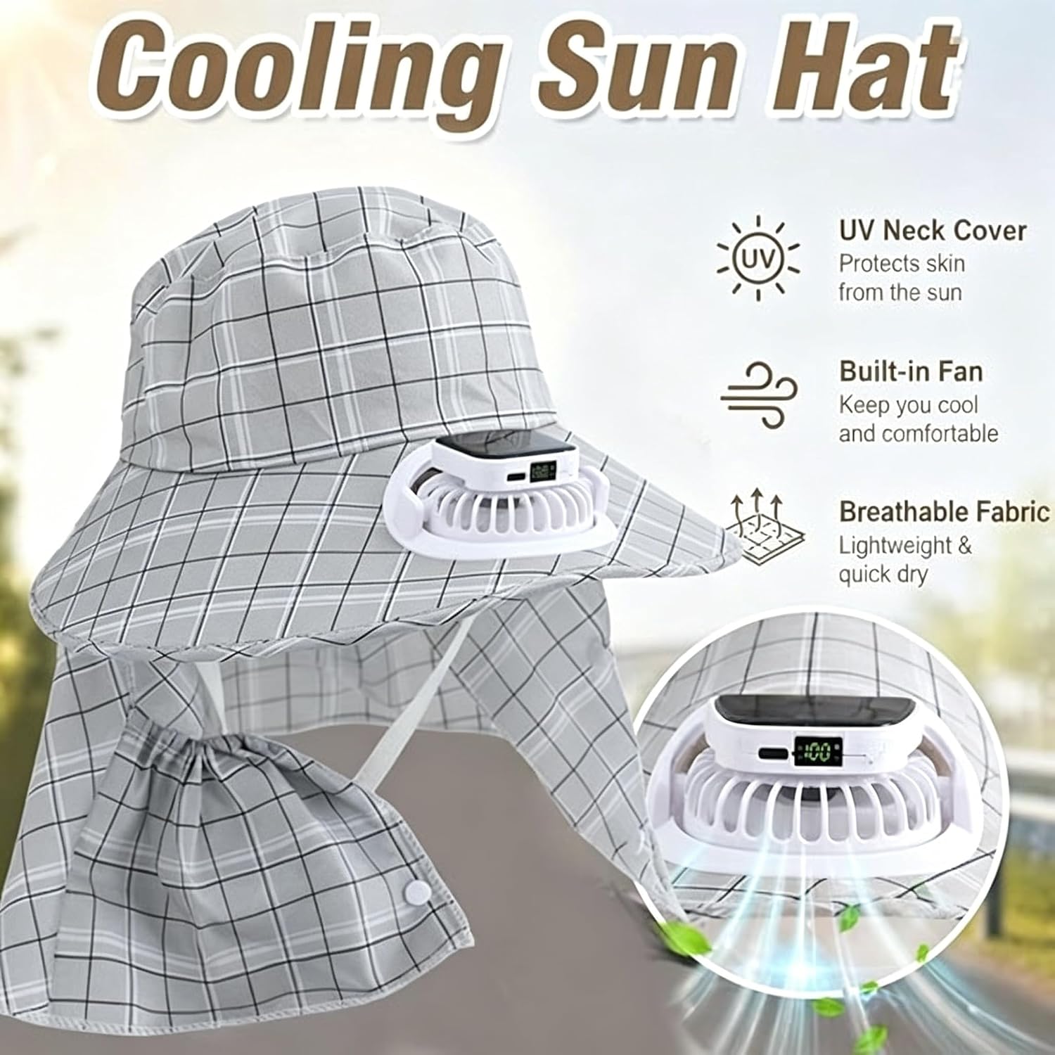 Cappello con Ventilatore Solar - Outdoor Camping Hat recensione e prezzo