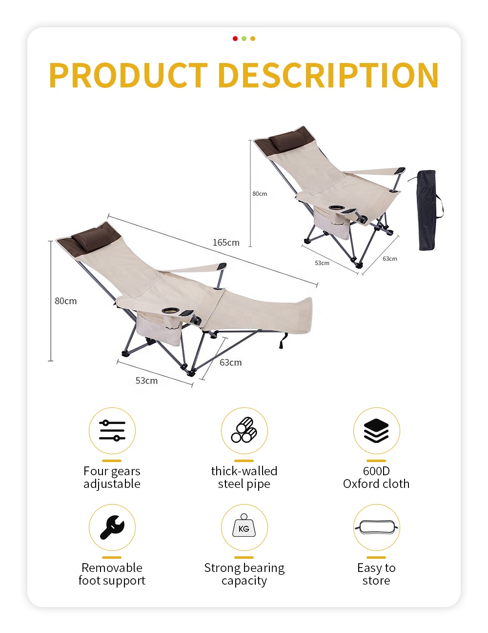 Sedia Pieghevole Portatile Rec - Folding Chair recensione e prezzo