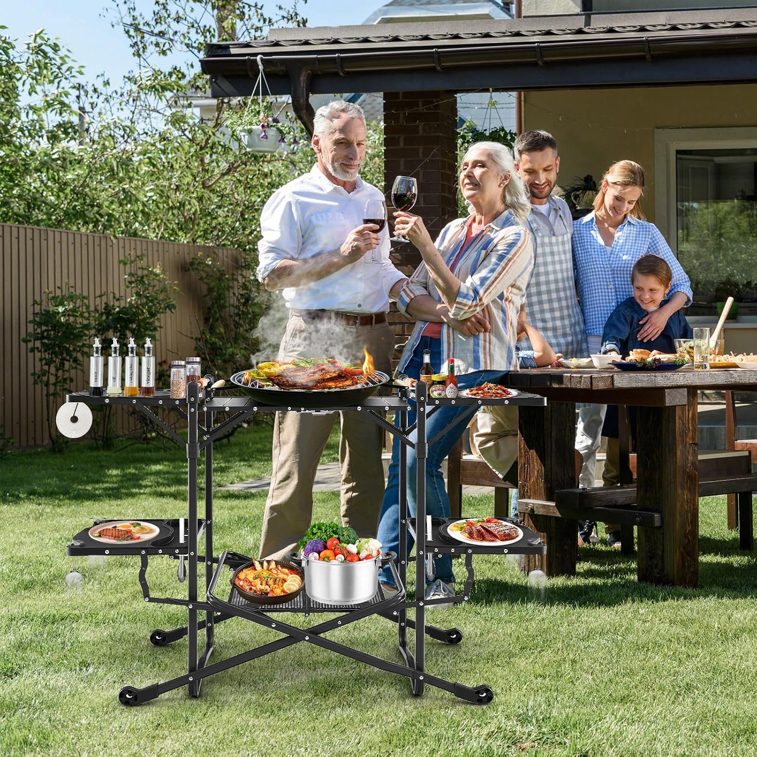 Tavolo da Cucina Pieghevole Po - Outdoor Camping Kitchen Setup recensione e prezzo