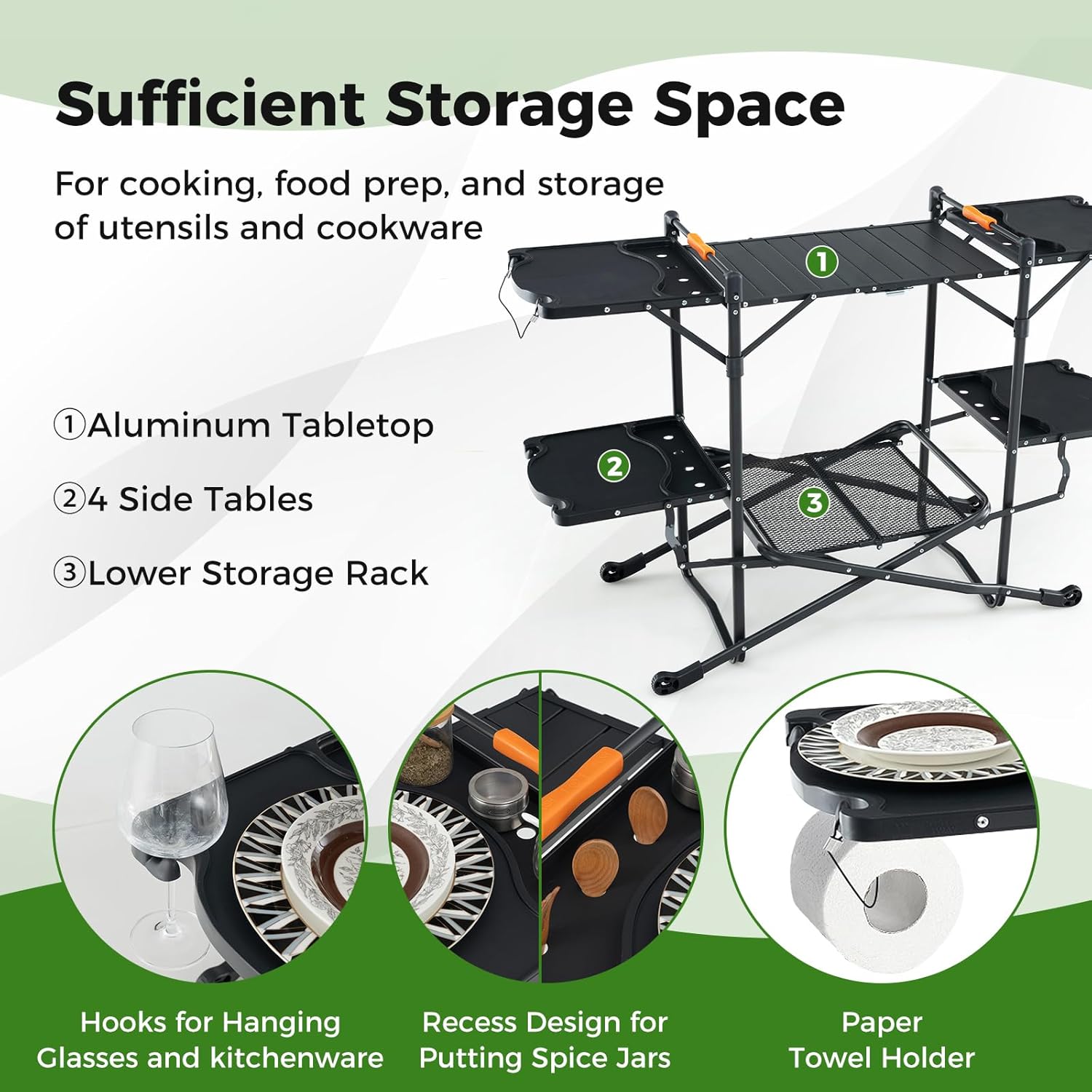 Tavolo da Cucina Pieghevole Po - Outdoor Camping Kitchen Setup recensione e prezzo