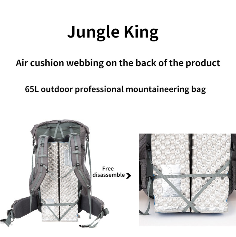 JungleKing CY1040 Zaino da tre - Lightweight Backpack 65L recensione e prezzo