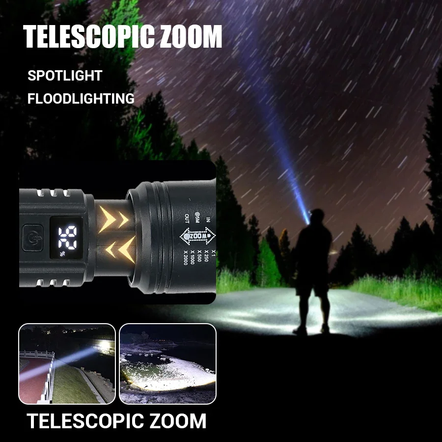 9900LM potente torcia a LED Di - Outdoor Camping Adventure Lamp recensione e prezzo