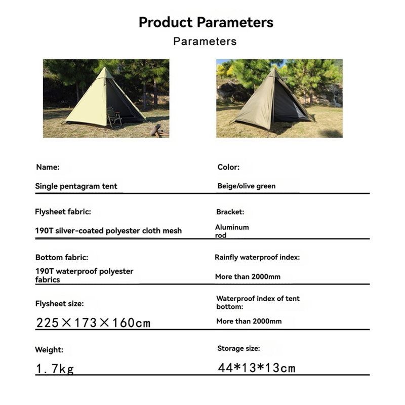 Tenda a piramide per dropshipp - Outdoor Camping Solo recensione e prezzo