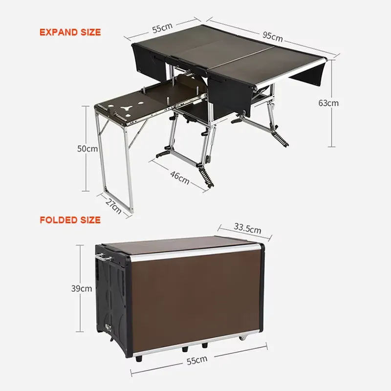 Pratico Box Cucina da Campeggi - Outdoor Camping Kitchen Setup recensione e prezzo