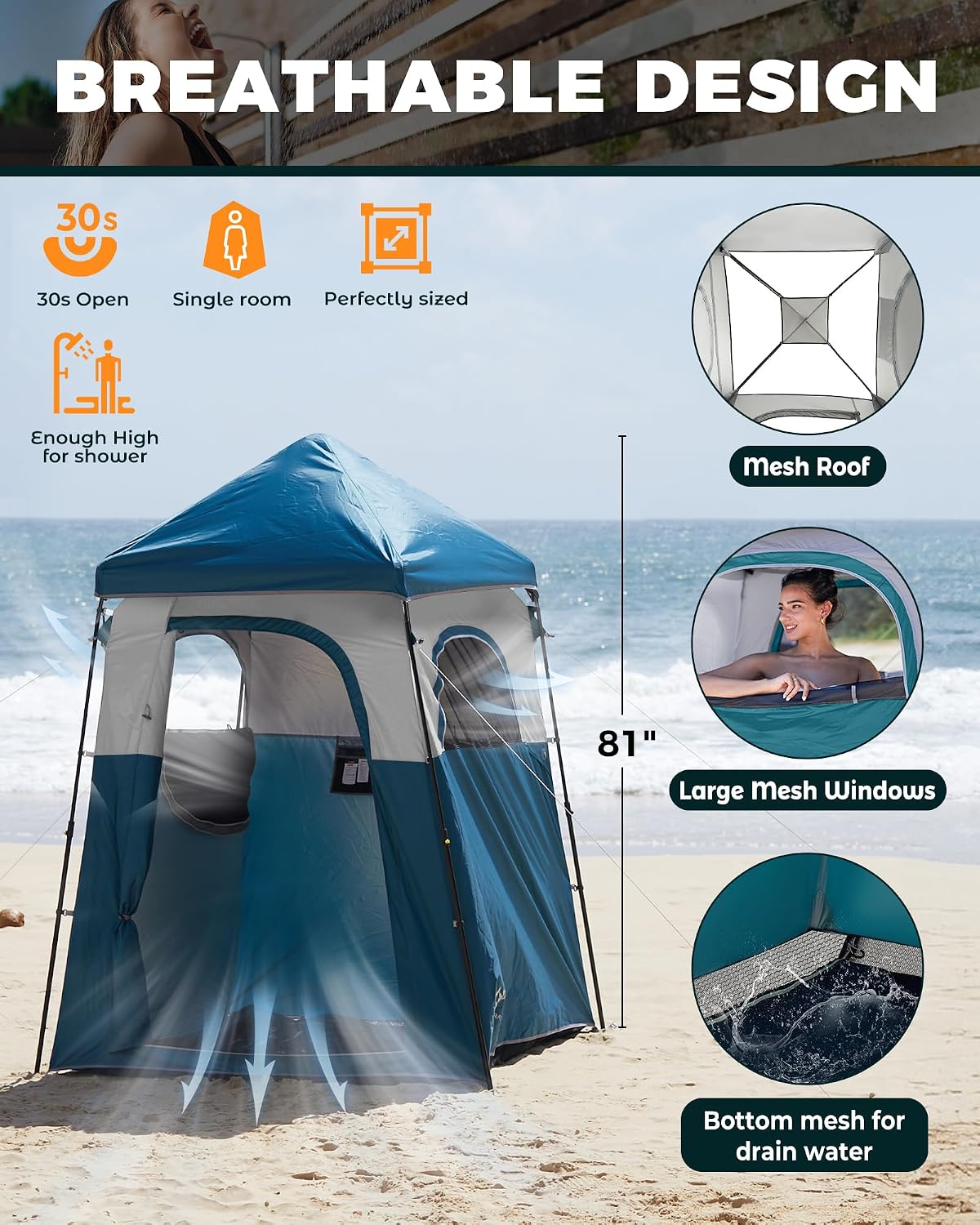 Tenda Doccia Portatile per la  - Outdoor Und Camping recensione e prezzo