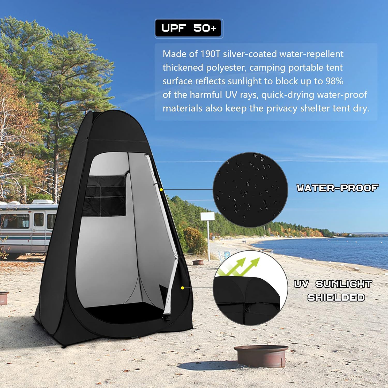 Tenda Pop-Up Portatile per WC  - Outdoor Camping Toilet Tent recensione e prezzo